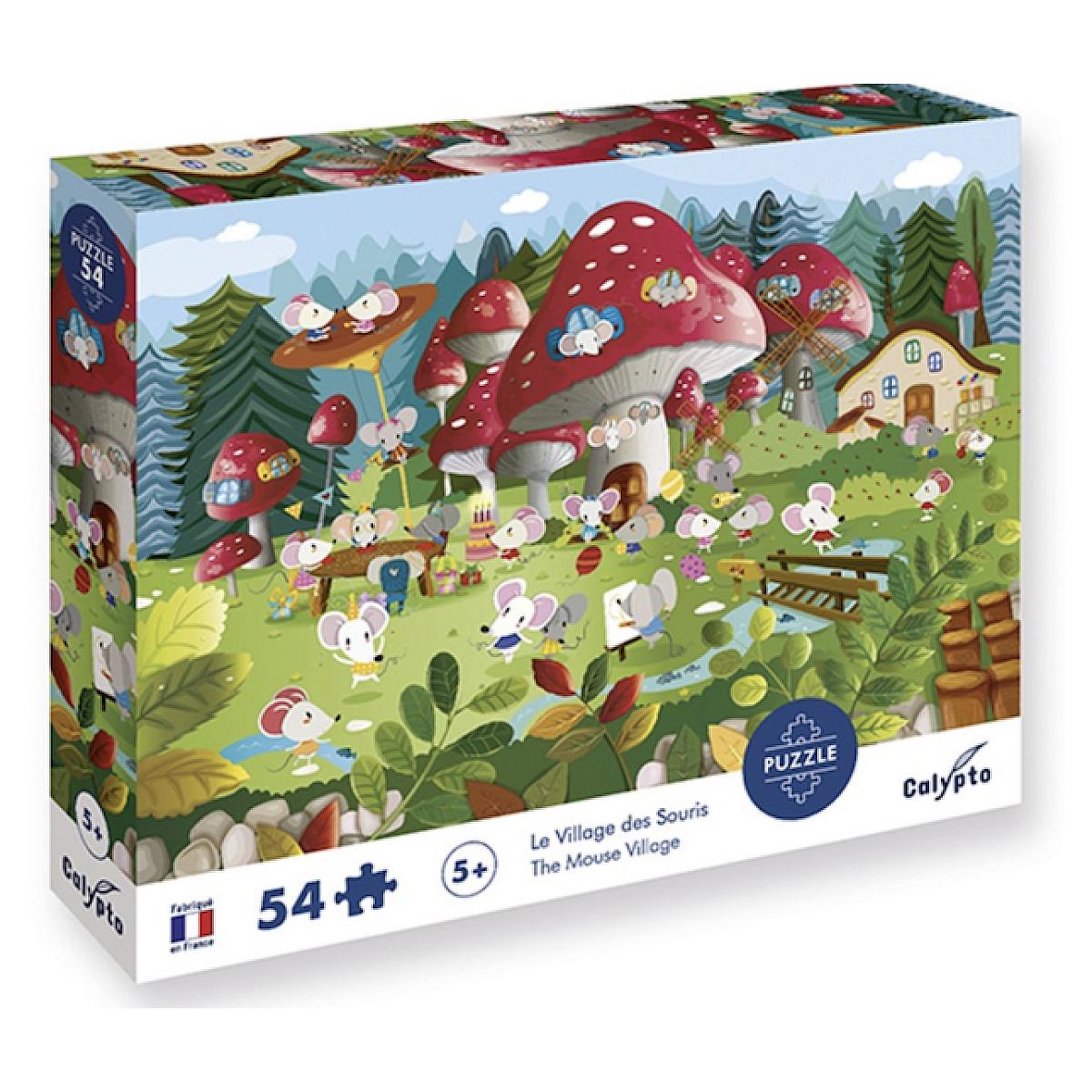 Sentosphere puzzle 54 pieces le village des souris