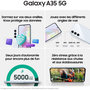 Voir la diapositive 4 : Samsung Smartphone Pack Galaxy A35 Bleu 128Go+Galaxy Fit 3