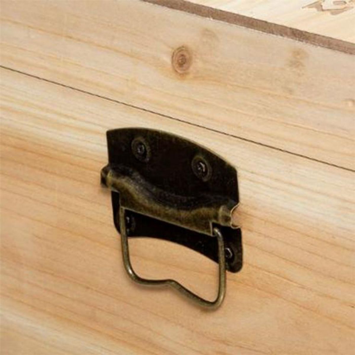 Paris Prix Lot de 4 Malles en Bois  Hacienda  58cm Naturel