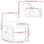 Voir la diapositive 6 : VIDAXL Fauteuil de massage inclinable Vert fonce Velours
