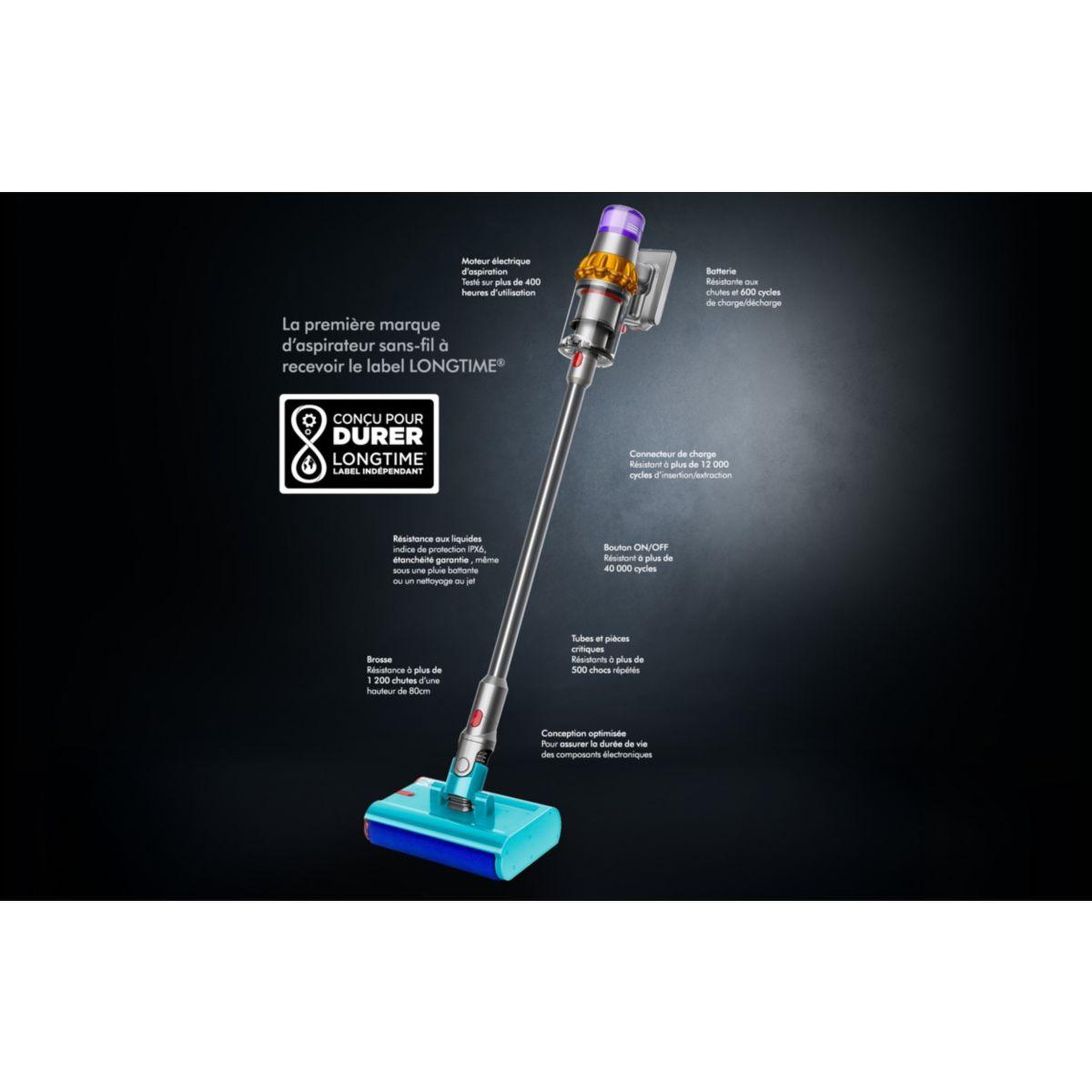 Voir la diapositive 3 : Dyson Aspirateur balai v15s detect submarine