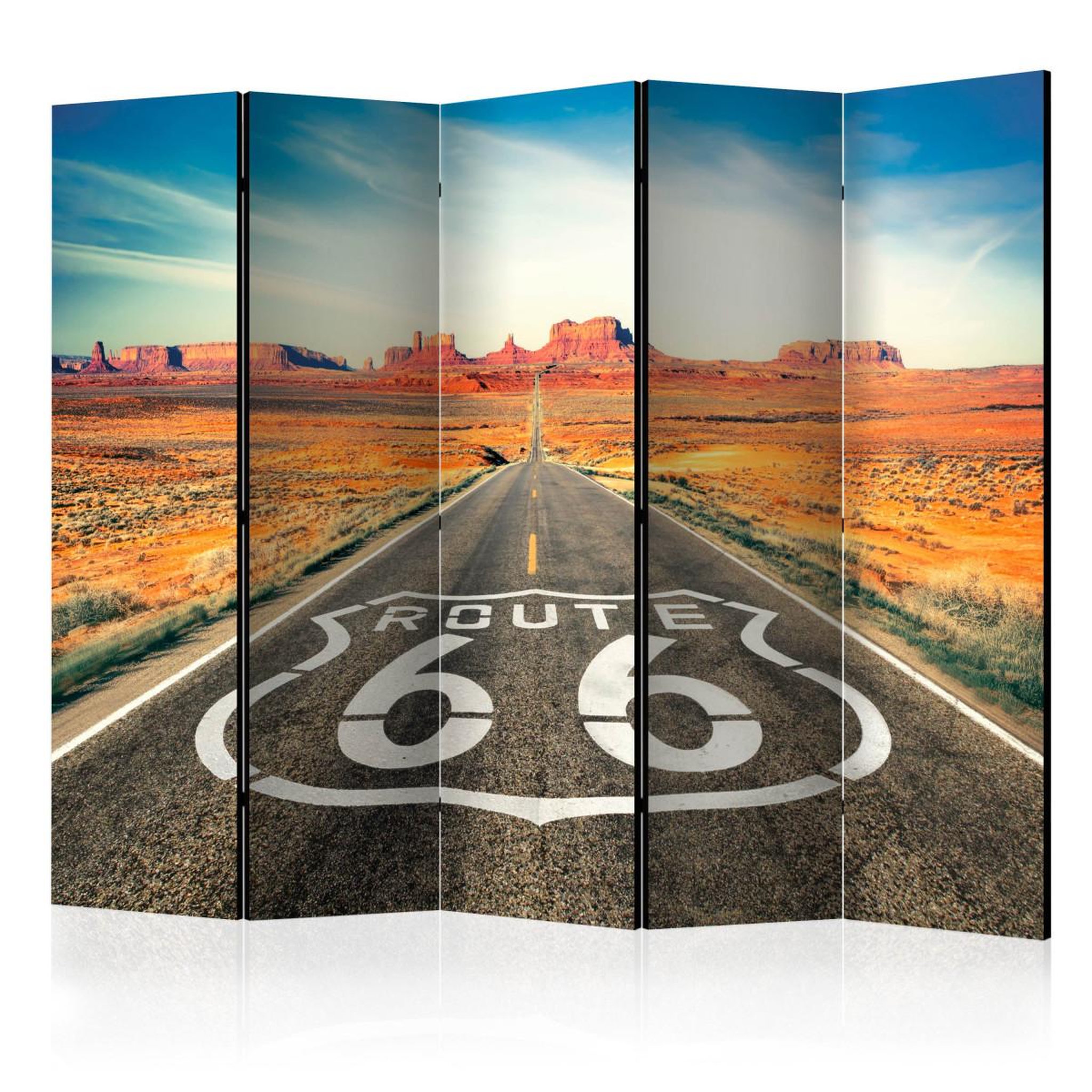 Paris Prix Paravent 5 volets  route 66  172x225cm