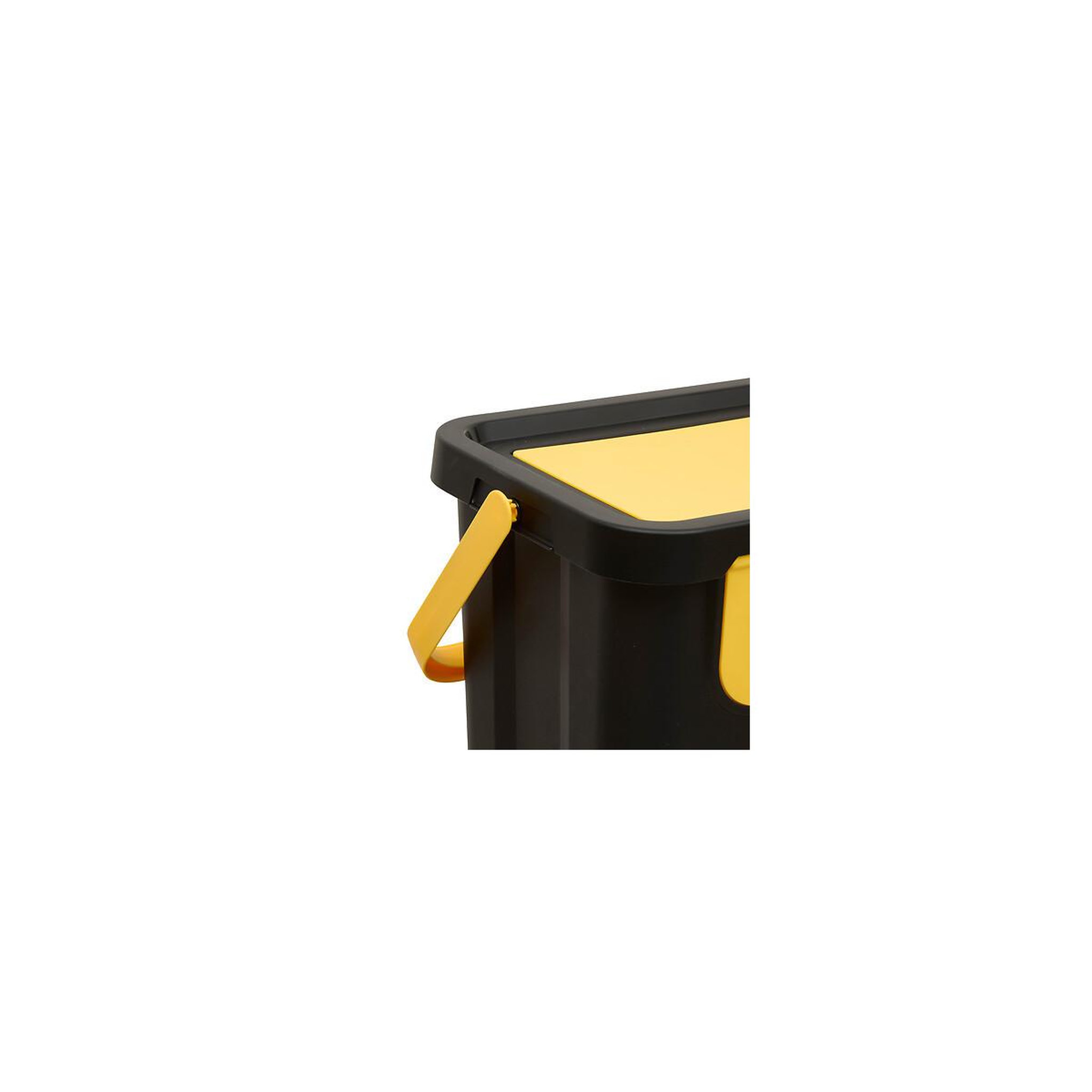 Voir la diapositive 6 : FIVE Poubelle de tri 3 bacs empilables  recycle  24l noir