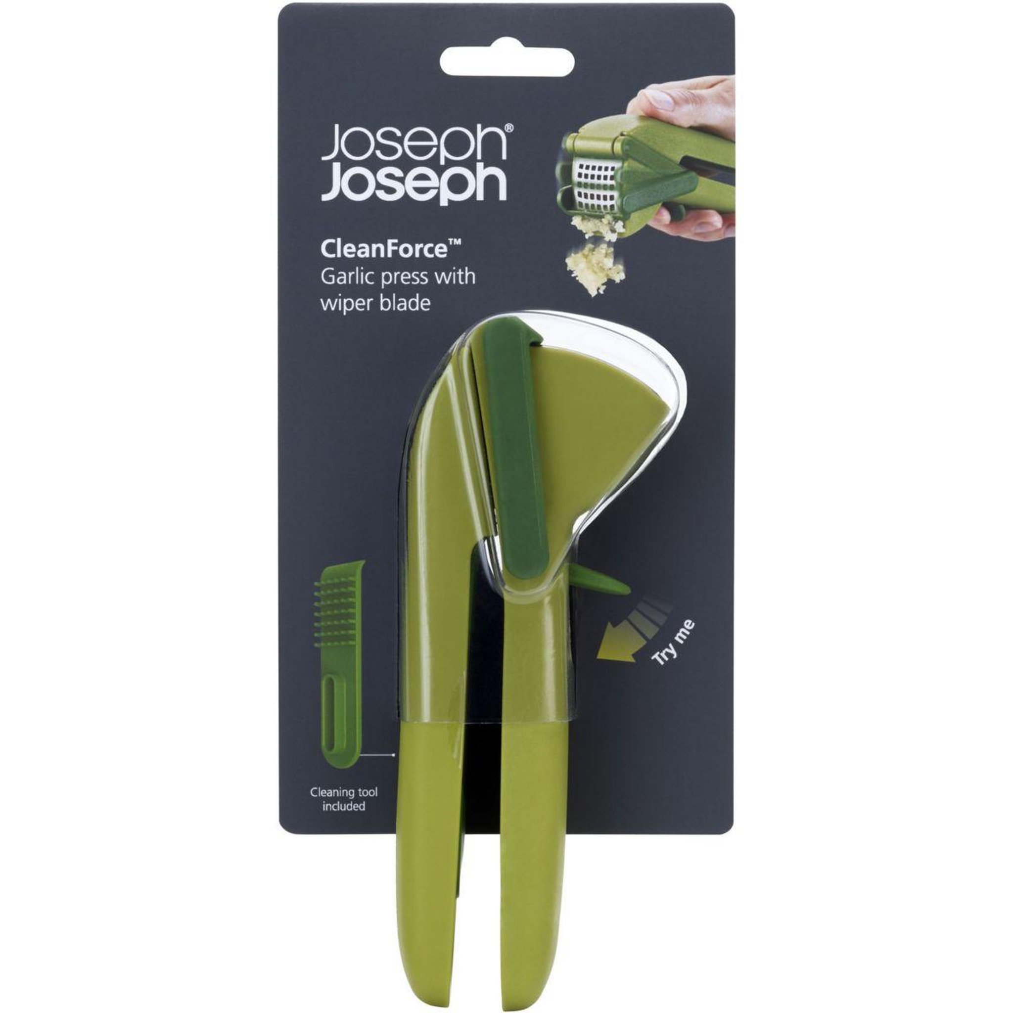 Voir la diapositive 5 : Joseph Joseph Presse ail avec lame essuie glace CleanForce
