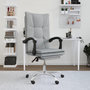 Voir la diapositive 1 : VIDAXL Fauteuil inclinable de bureau Gris clair Tissu