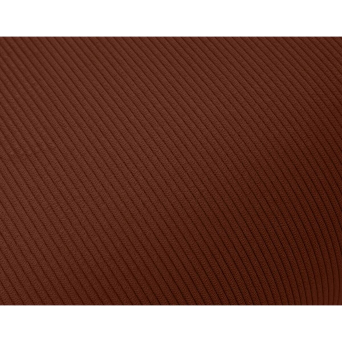 LISA DESIGN Albane - pouf en velours côtelé pieds bois foncé