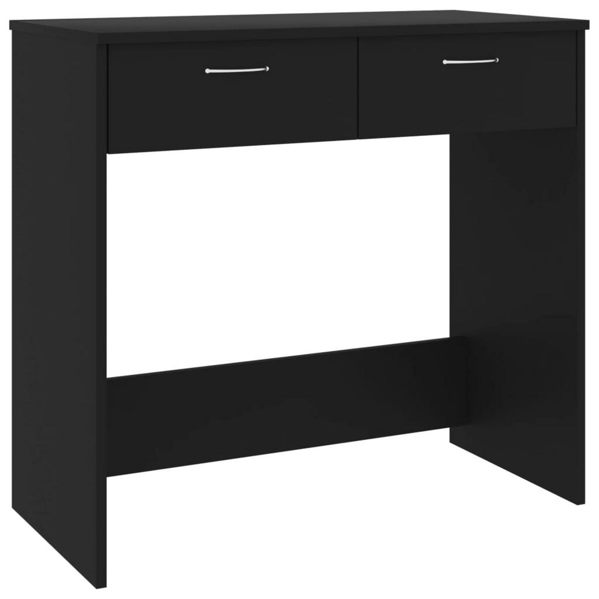 VIDAXL Bureau Noir 80x40x75 cm Agglomere