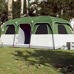 VIDAXL Tente de cabine familiale 9 personnes vert impermeable