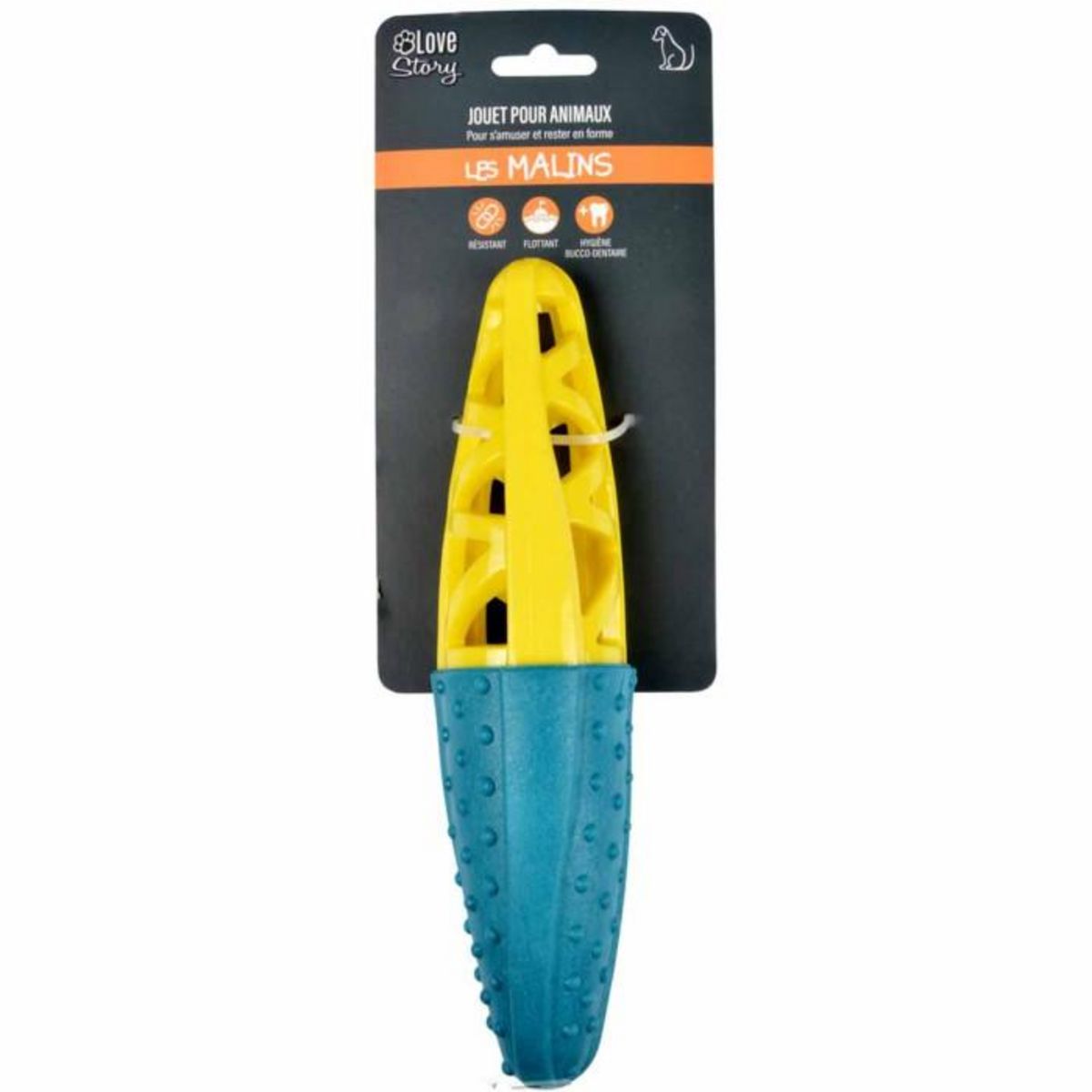 Paris Prix Jouet pour Chien Ovale  Géométrique  23cm Bleu