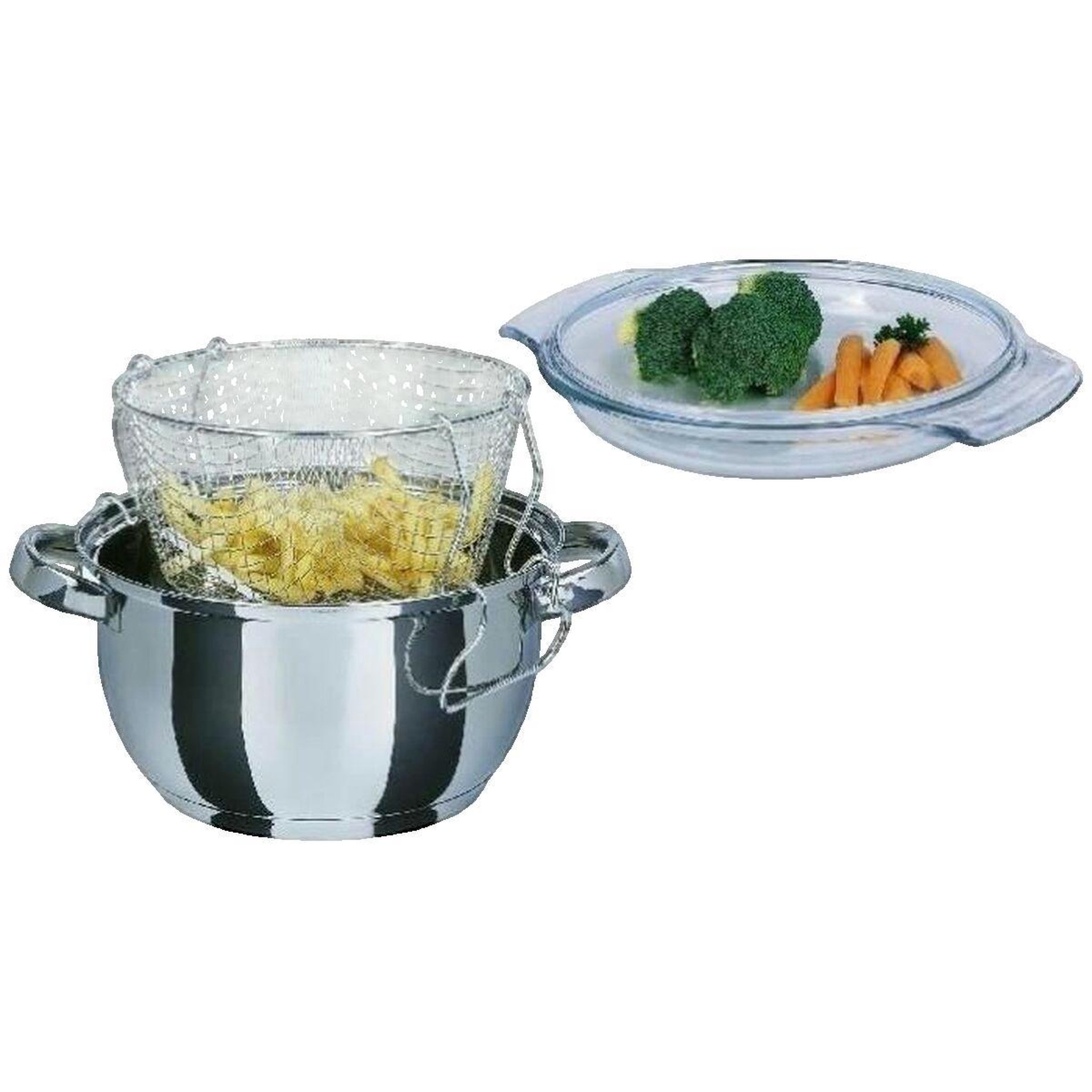 GSW Friteuse GSW en acier inoxydable avec fond capsulé ThermoBoden
