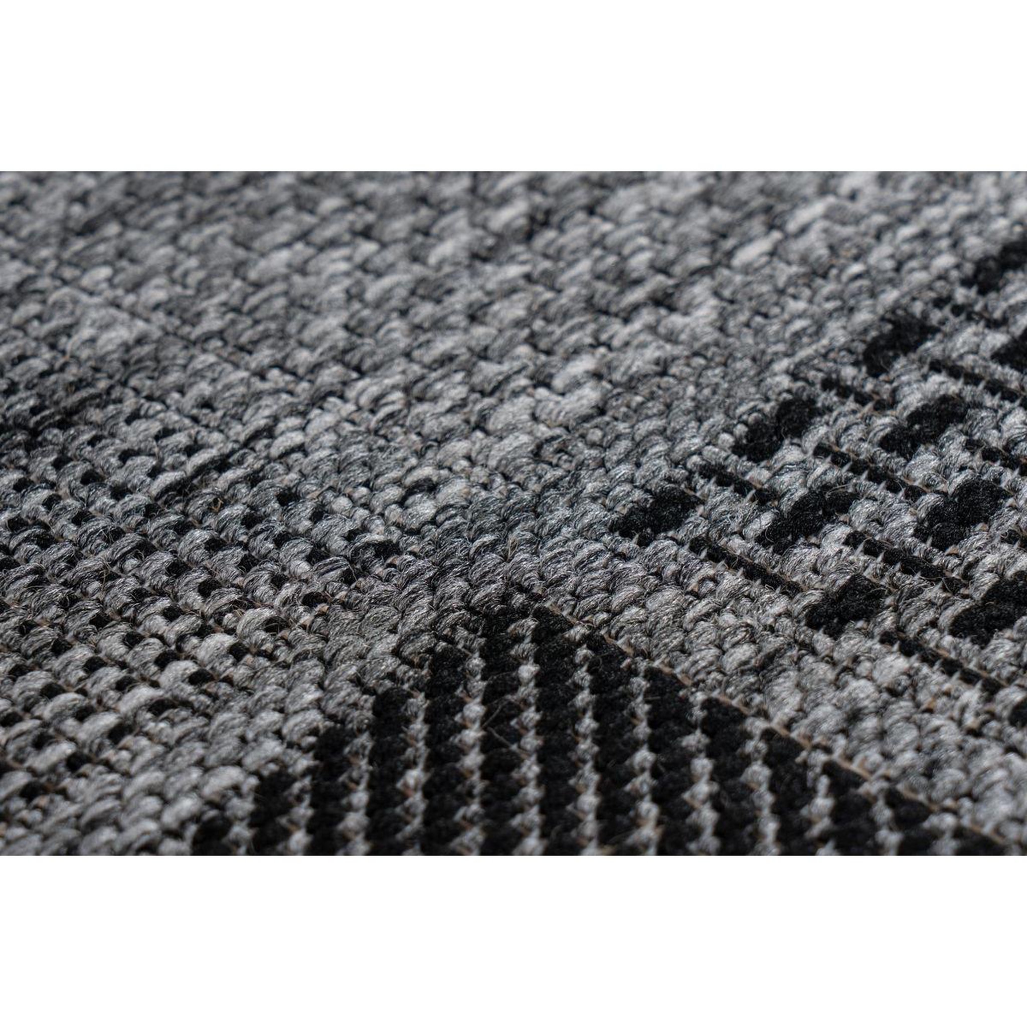 Voir la diapositive 3 : Paris Prix Tapis Effet Damier à Poils Courts  Sulawesi  Argent