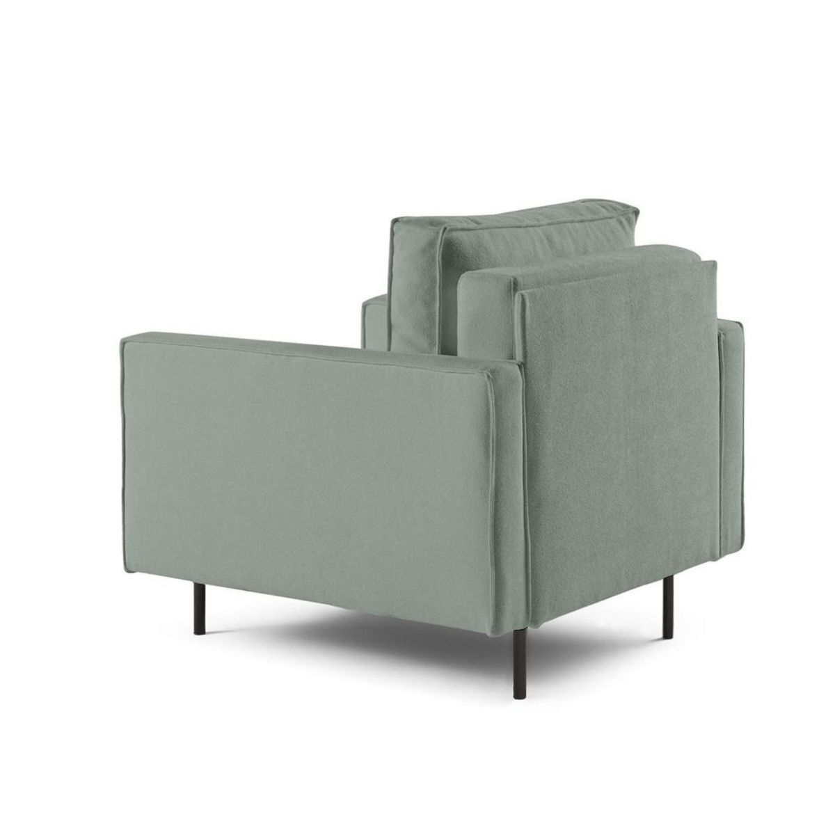 LISA DESIGN Charlie - fauteuil - pieds hauts - en tissu