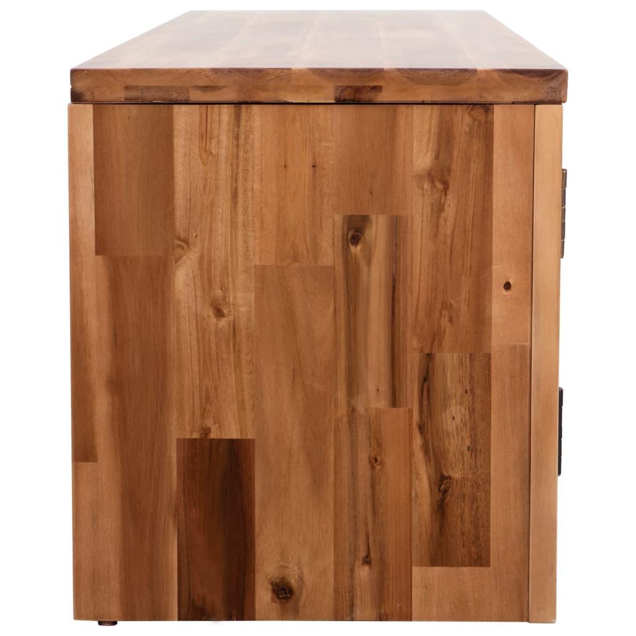 Voir la diapositive 5 : VIDAXL Meuble TV bois massif d'acacia 120 x 35 x 40 cm
