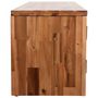 Voir la diapositive 5 : VIDAXL Meuble TV bois massif d'acacia 120 x 35 x 40 cm