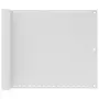 VIDAXL Ecran de balcon en PEHD 75 x 600 cm Blanc