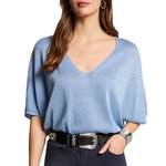 MORGAN T Shirt  Femme Morgan MDIX. Coloris disponibles : Bleu