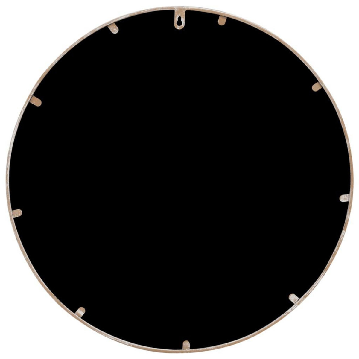 VIDAXL Miroir de jardin Sable 60x3 cm Fer Rond utilisation exterieure