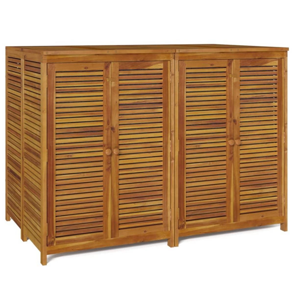 VIDAXL Boîte de rangement de jardin 140x87x104 cm bois massif d'acacia