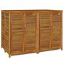 Voir la diapositive 2 : VIDAXL Boîte de rangement de jardin 140x87x104 cm bois massif d'acacia