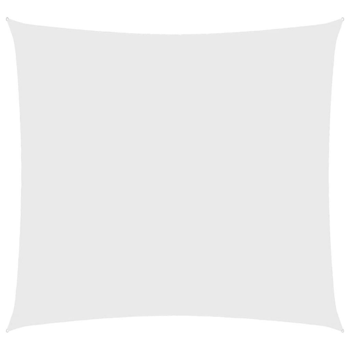 VIDAXL Voile de parasol tissu oxford carre 3x3 m blanc