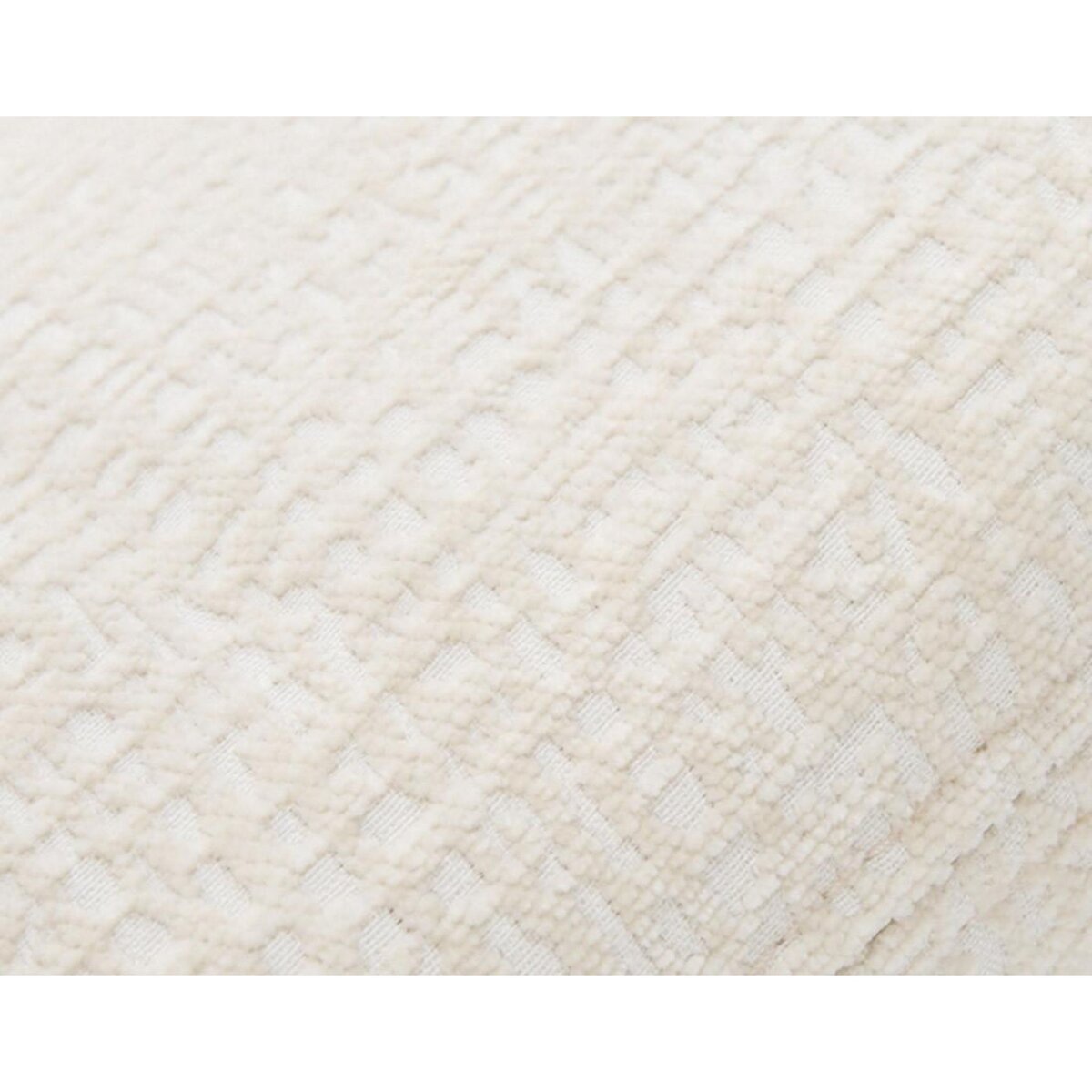 LISA DESIGN Bastille - pouf en tissu velours relief