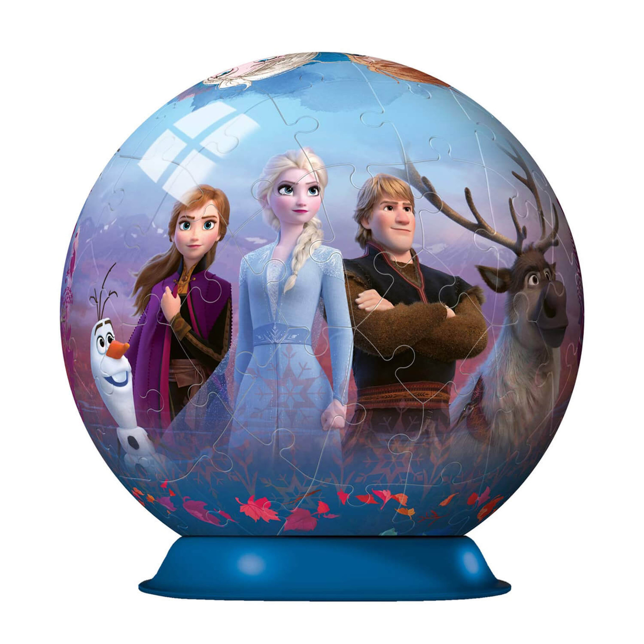 Voir la diapositive 1 : RAVENSBURGER Puzzle Ball 3D 72 pièces : La Reine des Neiges 2 (Frozen 2)