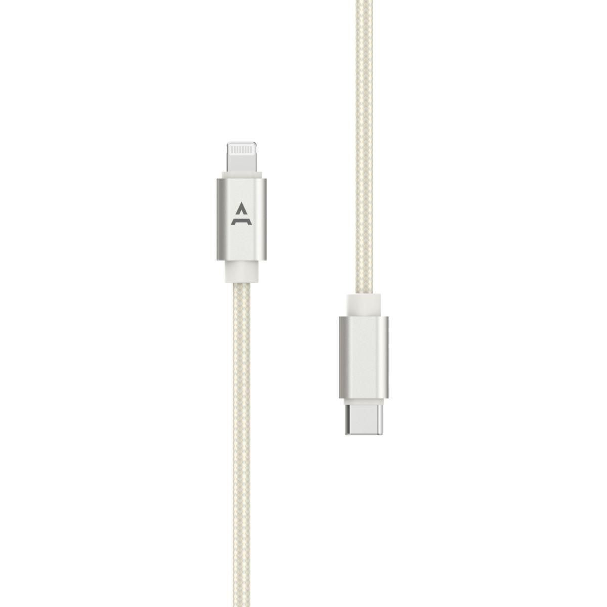 ADEQWAT Câble Lightning Vers Lightning 2M Beige