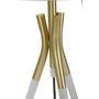 Voir la diapositive 3 : Paris Prix Lampe à Poser en Métal  Triply  57cm Blanc & Or