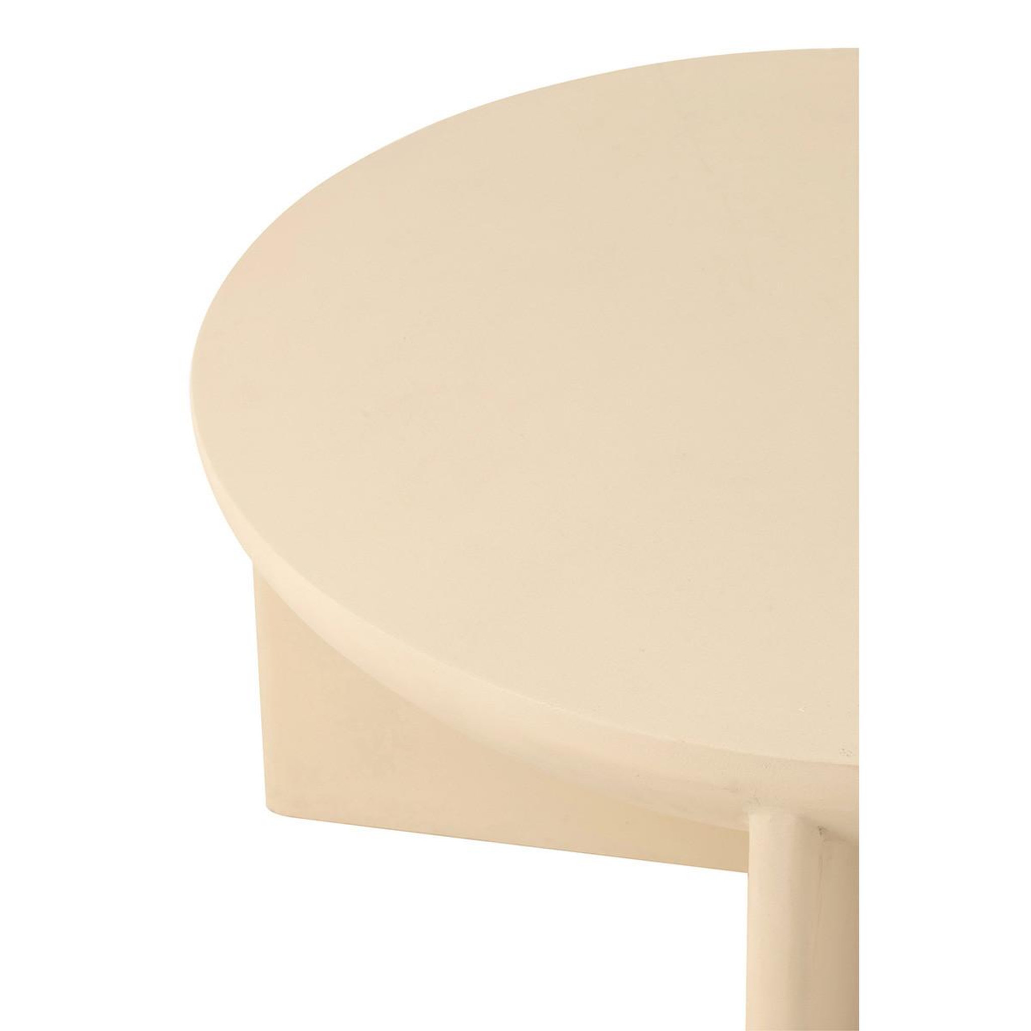 Voir la diapositive 4 : J-LINE Table basse design en bois  cave  90cm beige