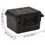 Voir la diapositive 6 : VIDAXL Valise de vol portable Noir 27x25x18 cm PP