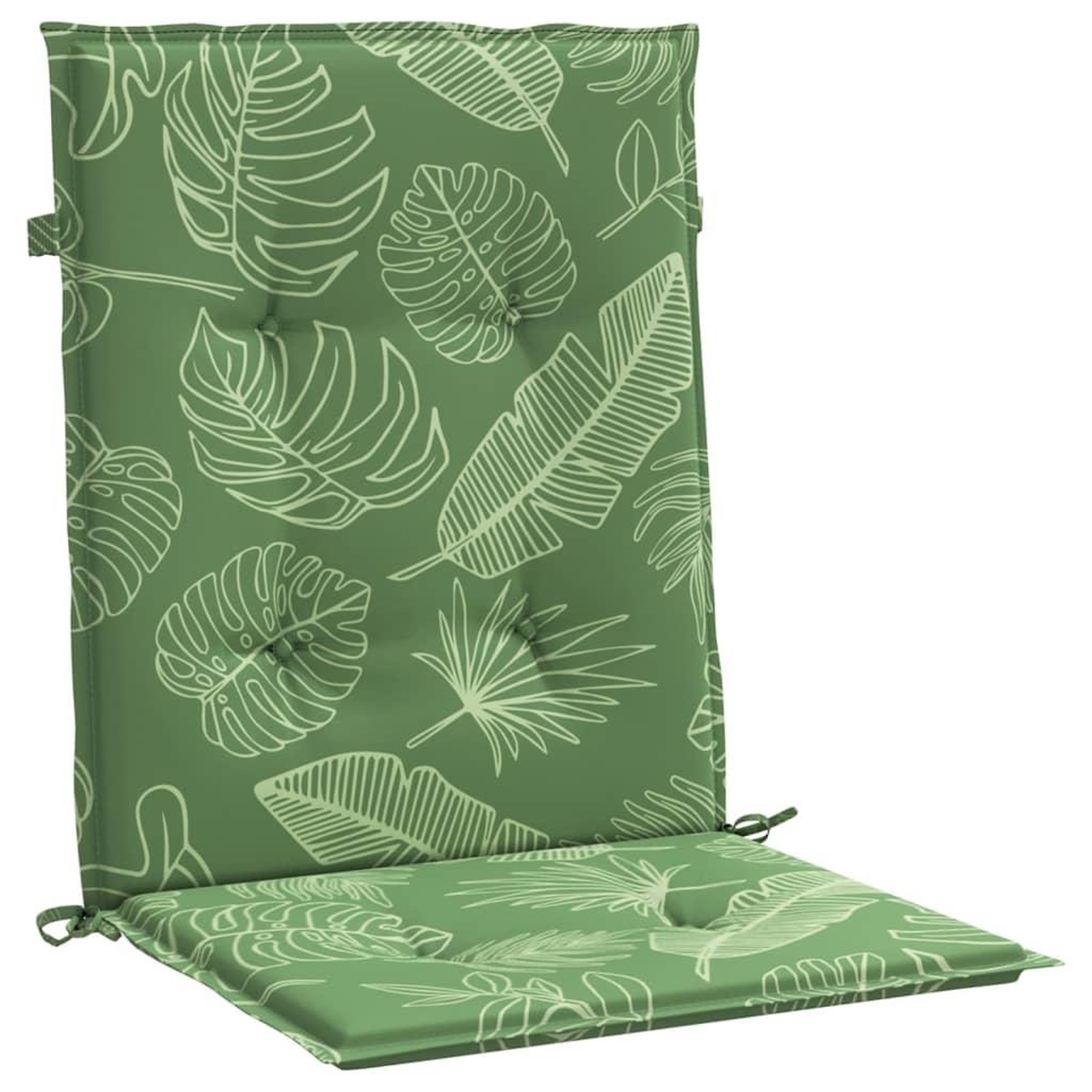 Voir la diapositive 5 : VIDAXL Coussins de chaise a dossier bas lot de 2 modele de feuille