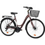 Voir la diapositive 1 : SCRAPPER Vélo VTC 28'' Ville Rigide Femme Alu  Scrapper Railway 2  - Taille M (1.60 m - 1.75 m) - 18 vitesses - Enjambement bas – Freins V-Brake - Shimano -  Equipé City - Double freins à disque - Potence réglable Alu