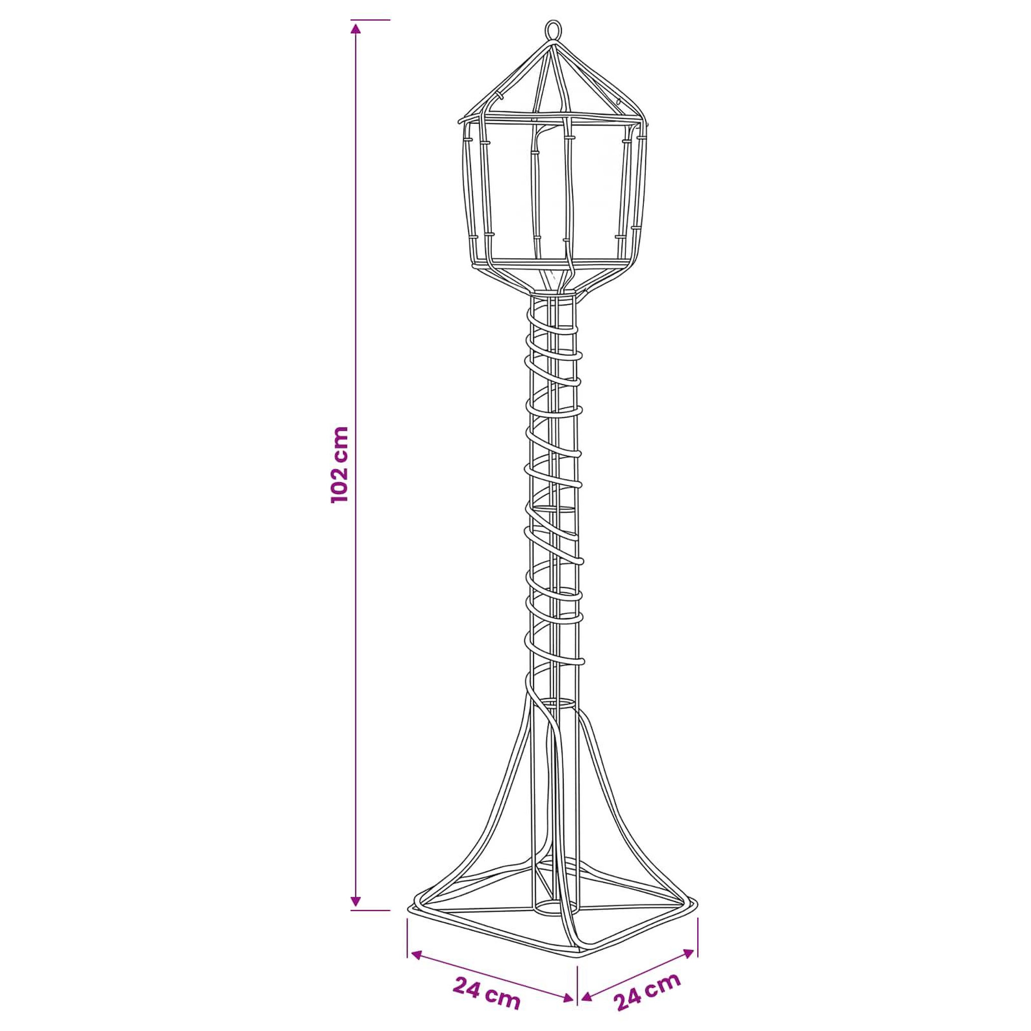 Voir la diapositive 3 : VIDAXL Lampadaire LED de Noël LOVIISA 160 LED Multicolore