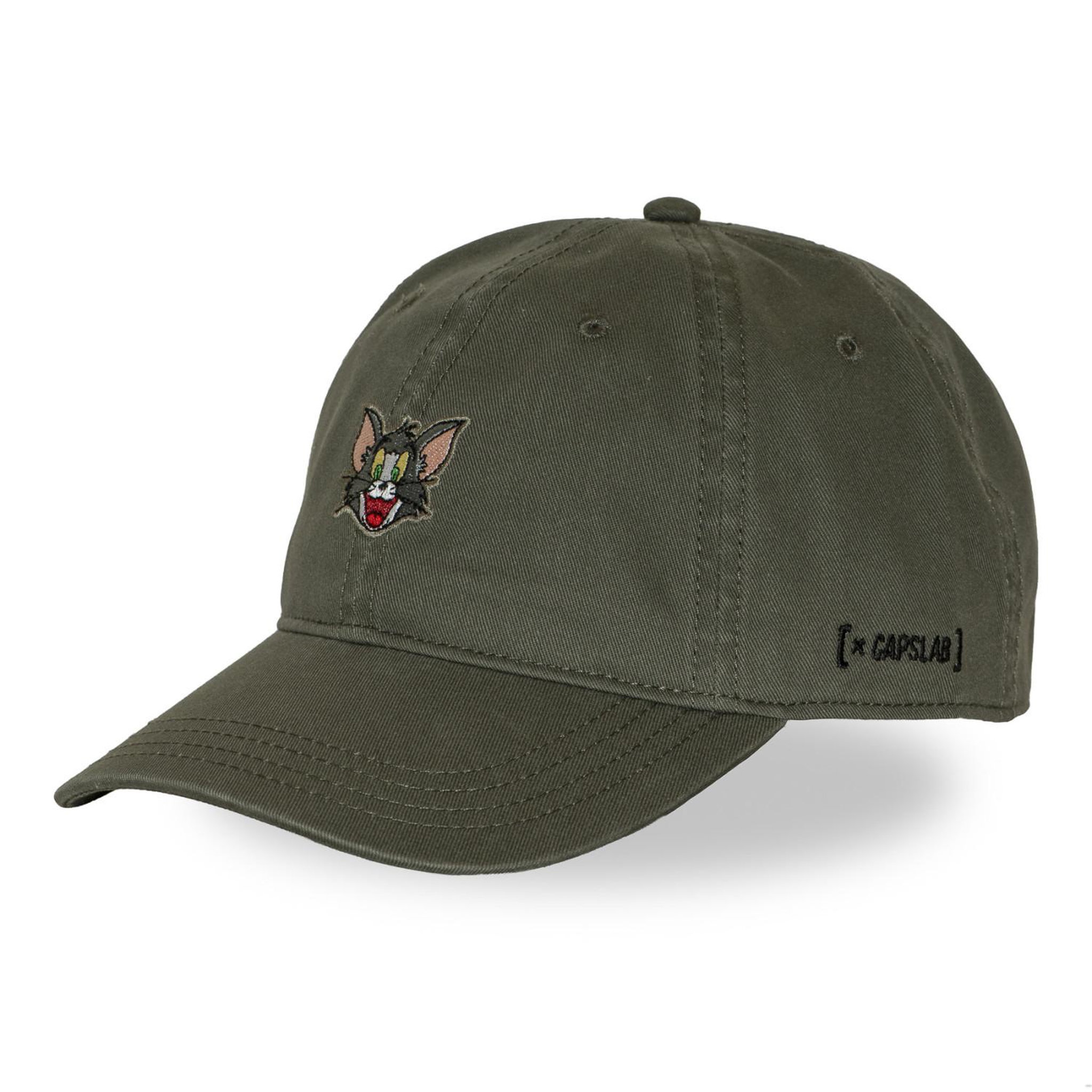 CAPSLAB Casquette Dad cap Tom&Jerry Cat. Coloris disponibles : Vert