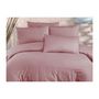 Voir la diapositive 4 : GENERIQUE Parure de lit - 1 housse de couette 220 x 240 cm + 2 taies d'oreiller 60 x 60 cm - 80% coton, 20% polyester - Poudre