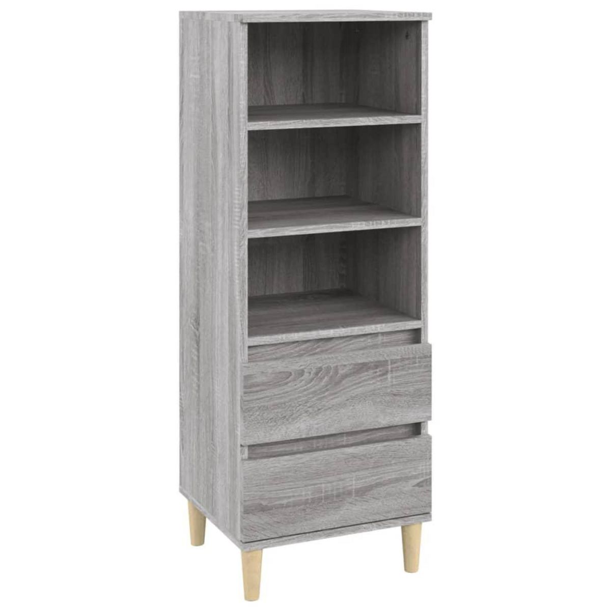 VIDAXL Buffet haut Sonoma gris 40x36x110 cm Bois d'ingenierie