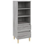 Voir la diapositive 2 : VIDAXL Buffet haut Sonoma gris 40x36x110 cm Bois d'ingenierie