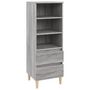 Voir la diapositive 2 : VIDAXL Buffet haut Sonoma gris 40x36x110 cm Bois d'ingenierie