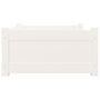 Voir la diapositive 6 : VIDAXL Lit pour chien Blanc 75,5x55,5x28 cm Bois de pin solide