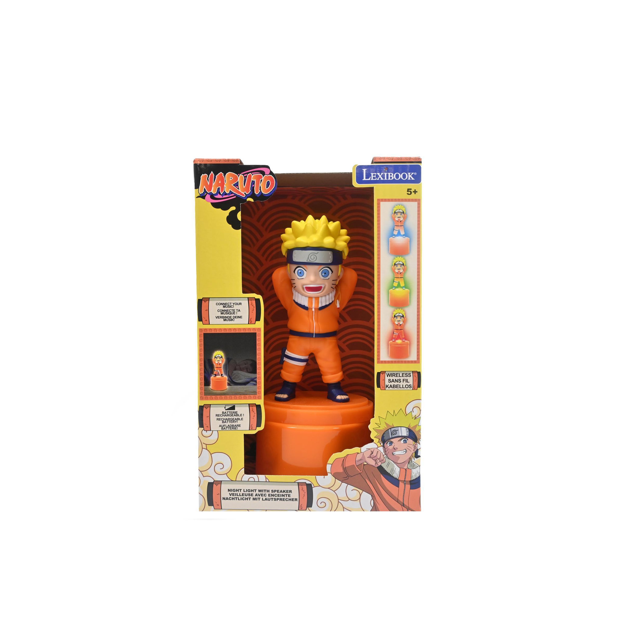 Voir la diapositive 3 : Lexibook Enceinte Bluetooth veilleuse Naruto