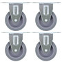 Voir la diapositive 1 : VIDAXL Roulettes fixes 4 pcs 75 mm