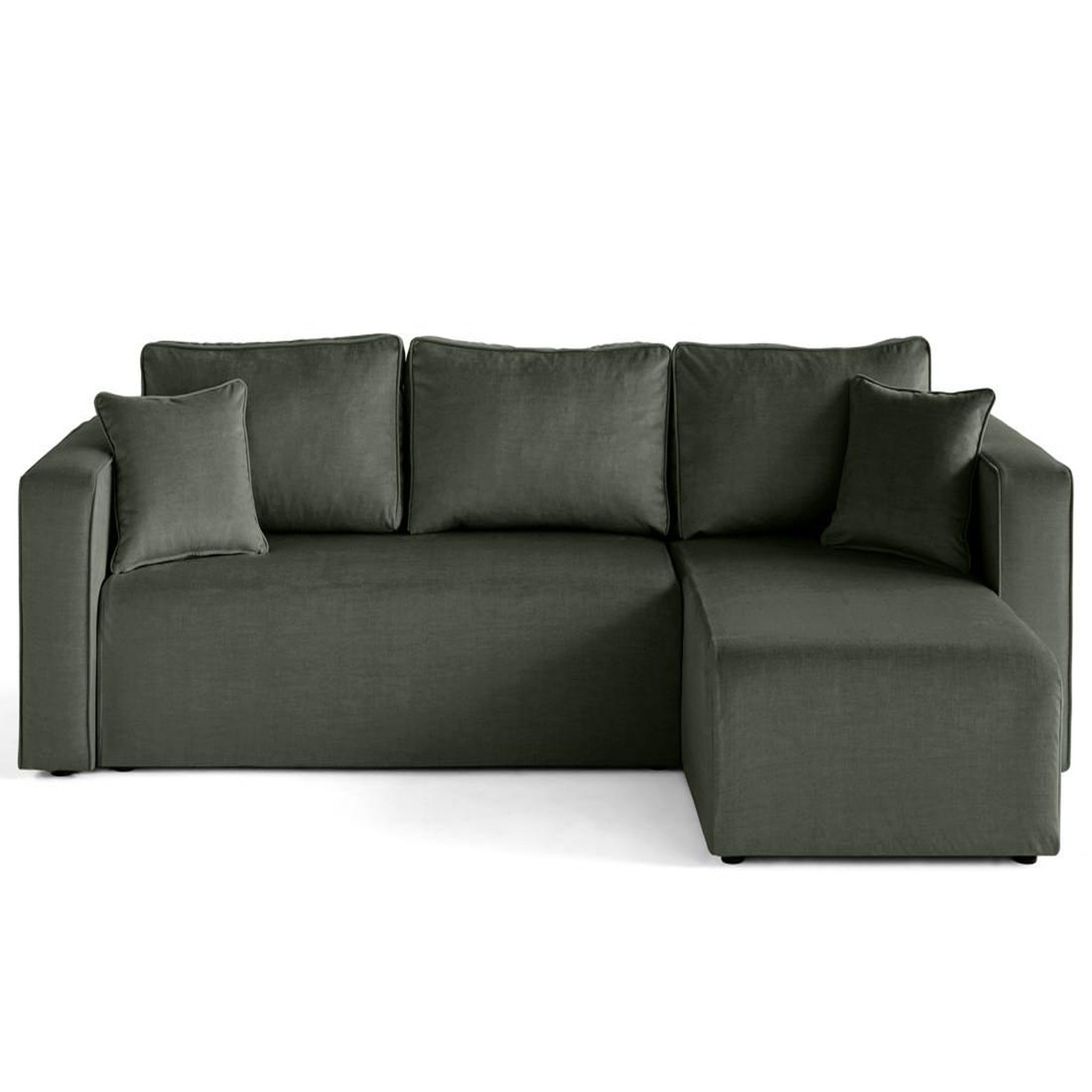 Voir la diapositive 4 : BEST MOBILIER Housse en velours pour canapé déhoussable topaze