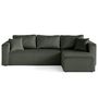 Voir la diapositive 4 : BEST MOBILIER Housse en velours pour canapé déhoussable topaze