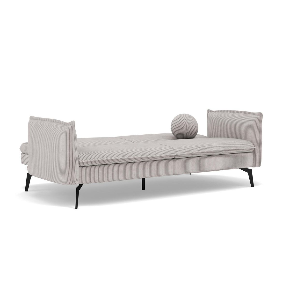 BEST MOBILIER Lexie - canapé convertible clic-clac 2 places en velours côtelé