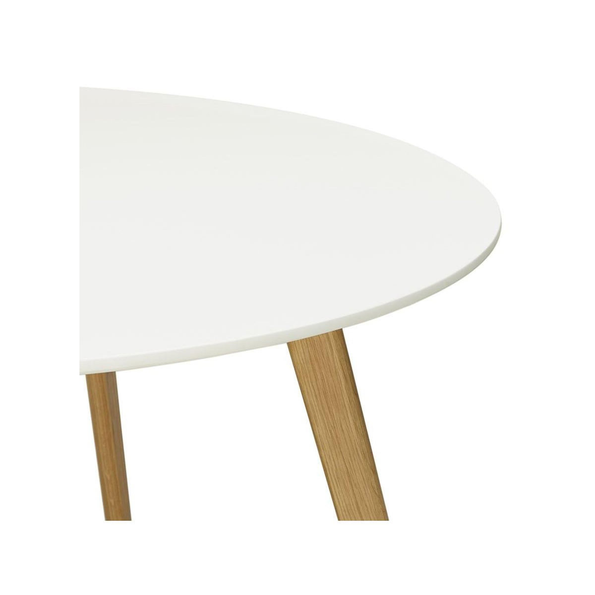 Paris Prix Table de Repas Scandinave  Pacio  90cm Blanc