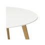 Voir la diapositive 3 : Paris Prix Table de Repas Scandinave  Pacio  90cm Blanc