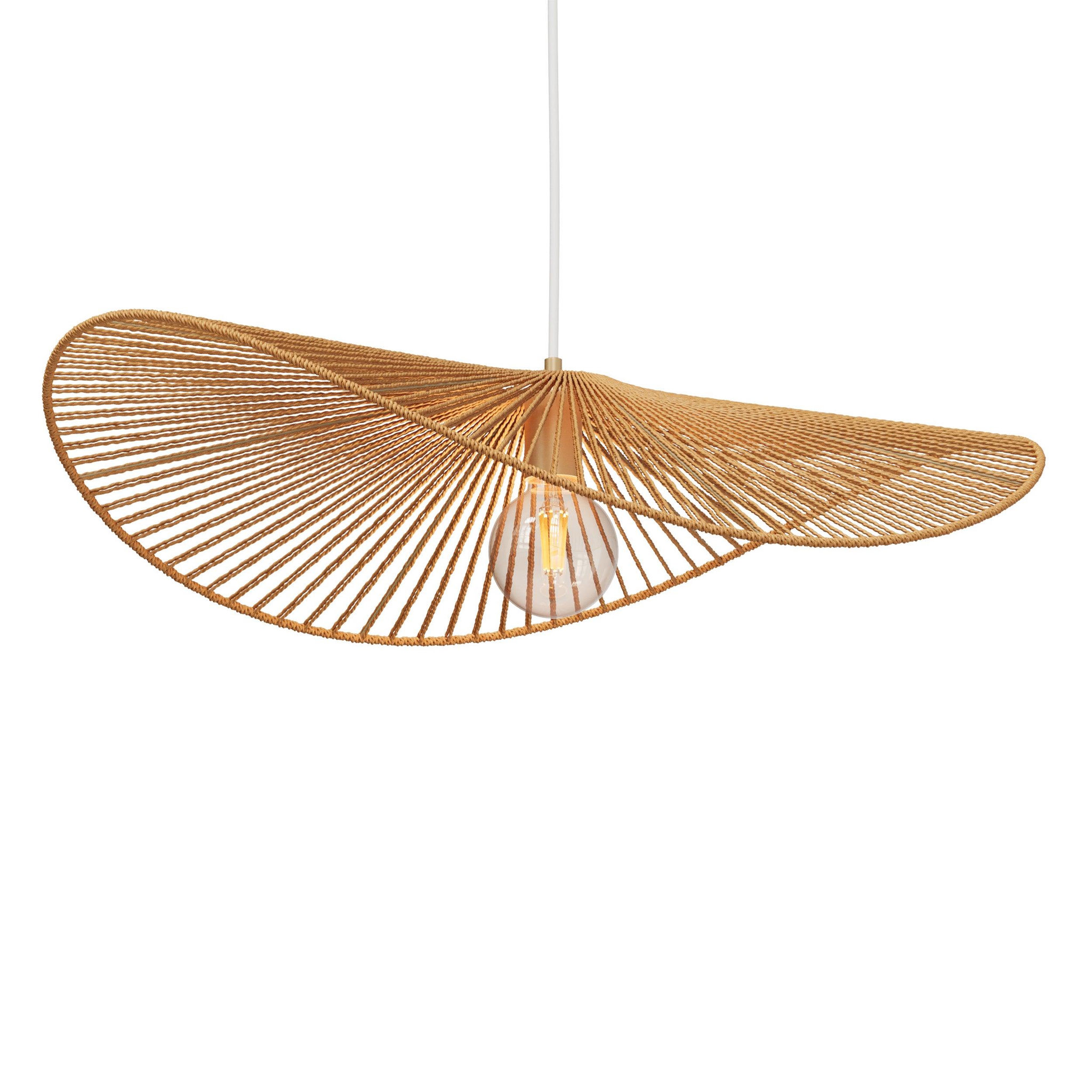 Voir la diapositive 3 : MAISON PAVANE Suspension en papier de corde 75 cm-mada