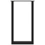 Voir la diapositive 5 : VIDAXL Pieds de table basse forme de U 2 pcs noir 50x(90-91) cm acier