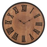 Paris Prix Horloge Murale Effet Bois  Nue  40cm Naturel