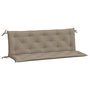 Voir la diapositive 2 : VIDAXL Coussins de banc jardin lot de 2 taupe 150x50x7 cm tissu Oxford